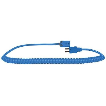 Digi-Sense Type-T, Coiled Ext Cable, Male Mini Conn 93785-04
